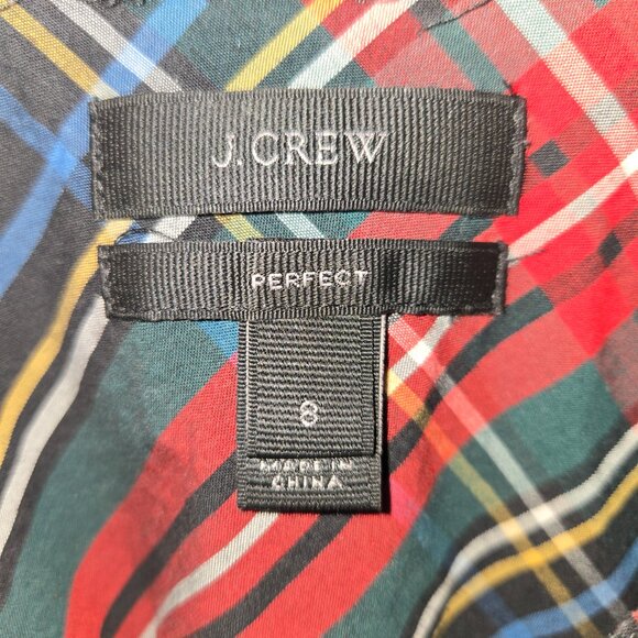 JCrew 8 Tartan Plaid Button Down Shirt - Picture 2 of 2